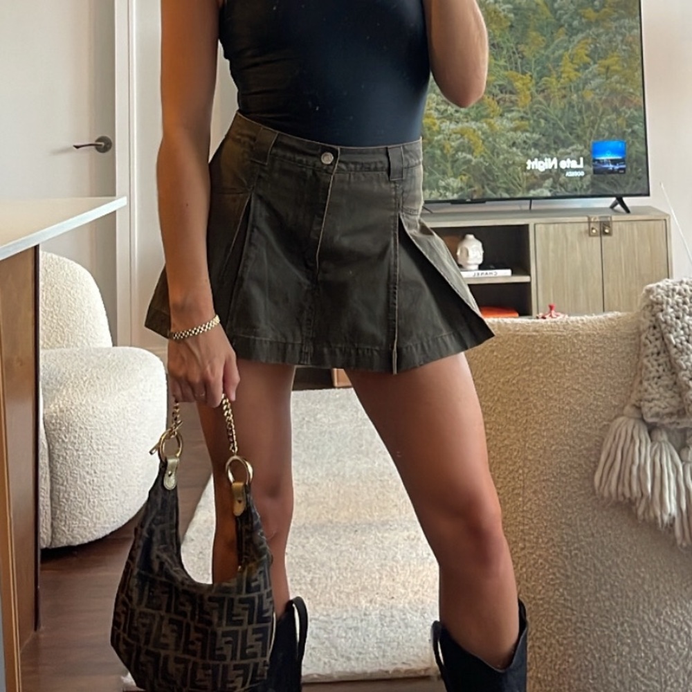Olive Green Women's Skort